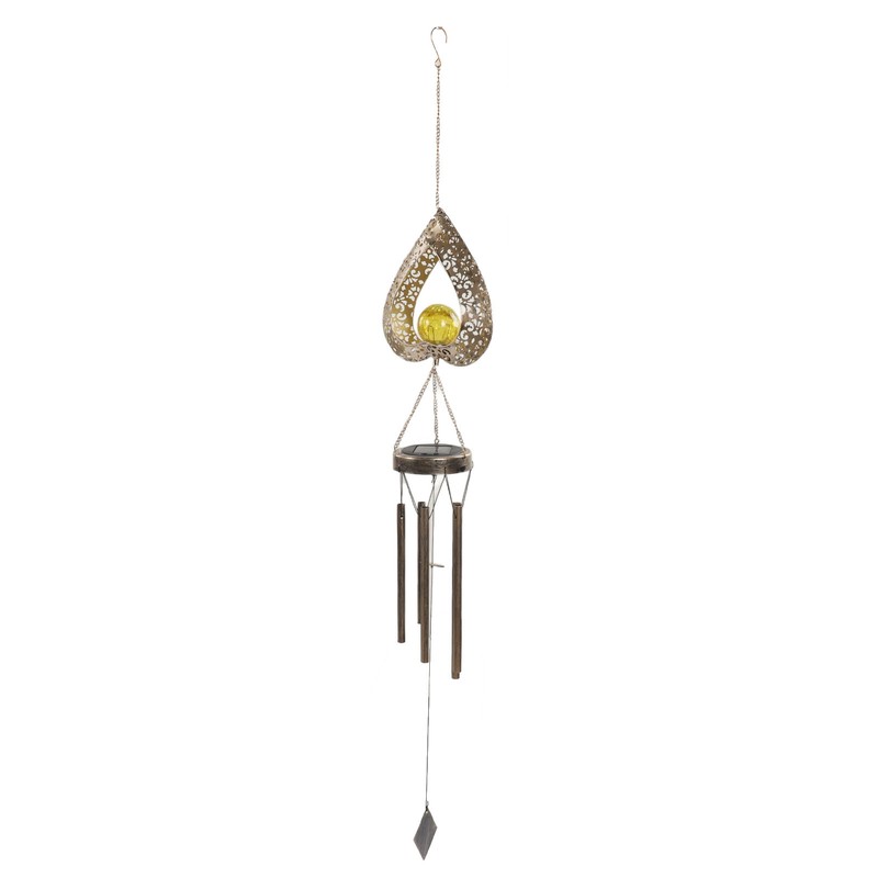 Outdoor Solar Wind Chime Light Hanging Warm LED Mobile Hanging