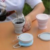Renjzle Folding Cup, Set of 2, With Lid, 6.1 fl