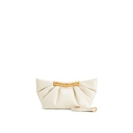 JW PEI Women's Leia Pleated Clutch - White