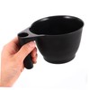 Ipetboom 4pcs Black Plastic Hair Tinting Bowls with Handle Durable