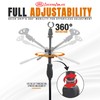 AxcessAbles One-Handed Mic Stand| Clutch Height Adjustment Tripod Microphone Stand