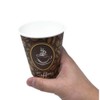 100 Pack Quality Disposable Paper Hot Coffee Cups with Lids,