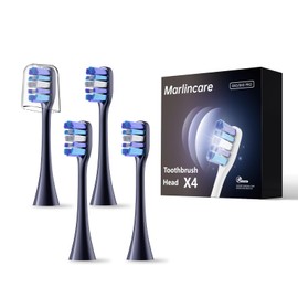 Marlincare B10PRO Replacement Electric Toothbrush Heads, Midnight Blue