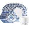 Corelle Vitrelle 18-Piece Service for 6 Dinnerware Set, Triple Layer