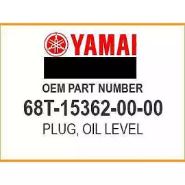 Yamaha PLUG, OIL LEVEL 68T-15362-00-0