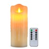 Flameless Candles with 10 Key Remote Timer Flickering Tear Wave