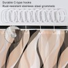 Ruelvth Cream Shower Curtain, Modern Abstract Cream and Grey Striped