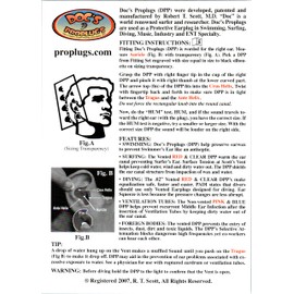 Doc's Proplugs - XXL (Vented), Clear w/Leash Medical Grade