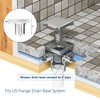Neodrain 6-Inch Square Shower Drain with Removable Quadrato Pattern Grate,