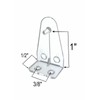 Blind Hold Down Brackets Clear Plastic (4)
