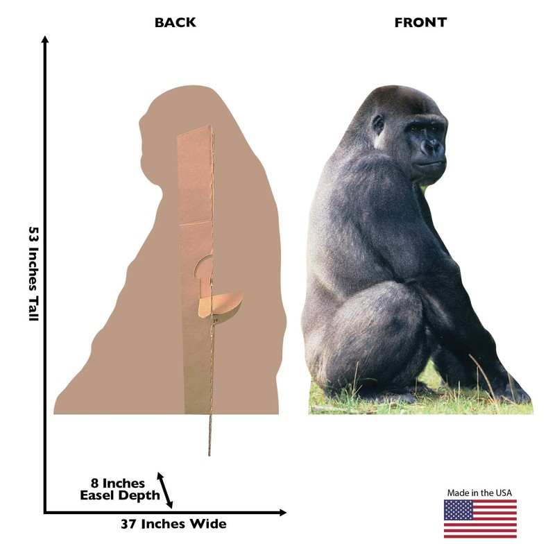 Cardboard People Gorilla Life Size Cardboard Cutout Standup