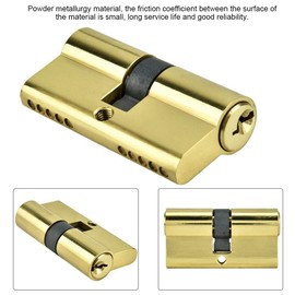 60mm Anti-Theft Door Lock Copper Dual Open Cylinder Lock with Keys Strong Corrosion and Rust-Proof, Suitable for Wooden Doors, Aluminum Doors