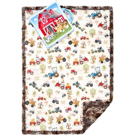 Shannon FABRICS Minky Cuddle Kit Read to Me Barnyard, 28 Inches