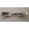 COVERGIRL Womens Covergirl Eyeglasses CG0394-01 Black White Rectangle Half Rim