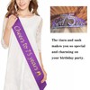 75th Birthday Tiara and Sash Cheers to 75 years Birthday