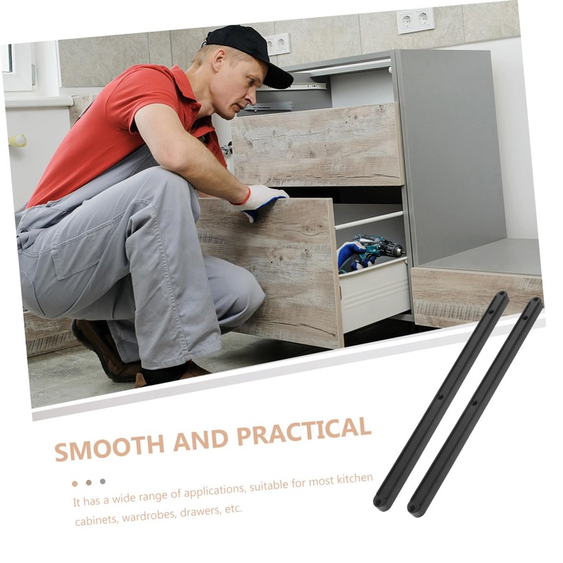 Operitacx 2Pcs Punch Drawer Slides Durable Undermount Drawer Runners for