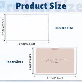 16 Pcs Social Security Card Protector, Clear Waterproof Credit Card Sleeve Soft Wallet Size Slot Cards Protector Sleeve for Credit, Business, Debit, Driver's License and Social Security Cards