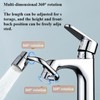 Rotating Faucet Aerator Extender – Adjustable All-Angle Water Flow, 2-Mode