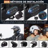Auricular Bluetooth para Motocicleta con Micrófono, Compatible con Bluetooth 5.0,