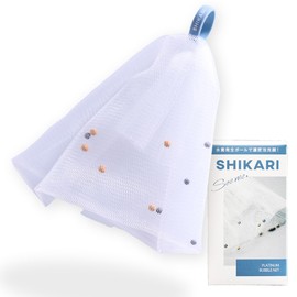SHIKARI Platinum Bubble Net, Facial Cleansing Net, Foaming Net, 3.9 x 2.2 inches (100 x 55 mm), For Face Cleansing, Dense Foam, Pore Care, Thick, High Quality, Present, Gift, Solid Soap, Foam