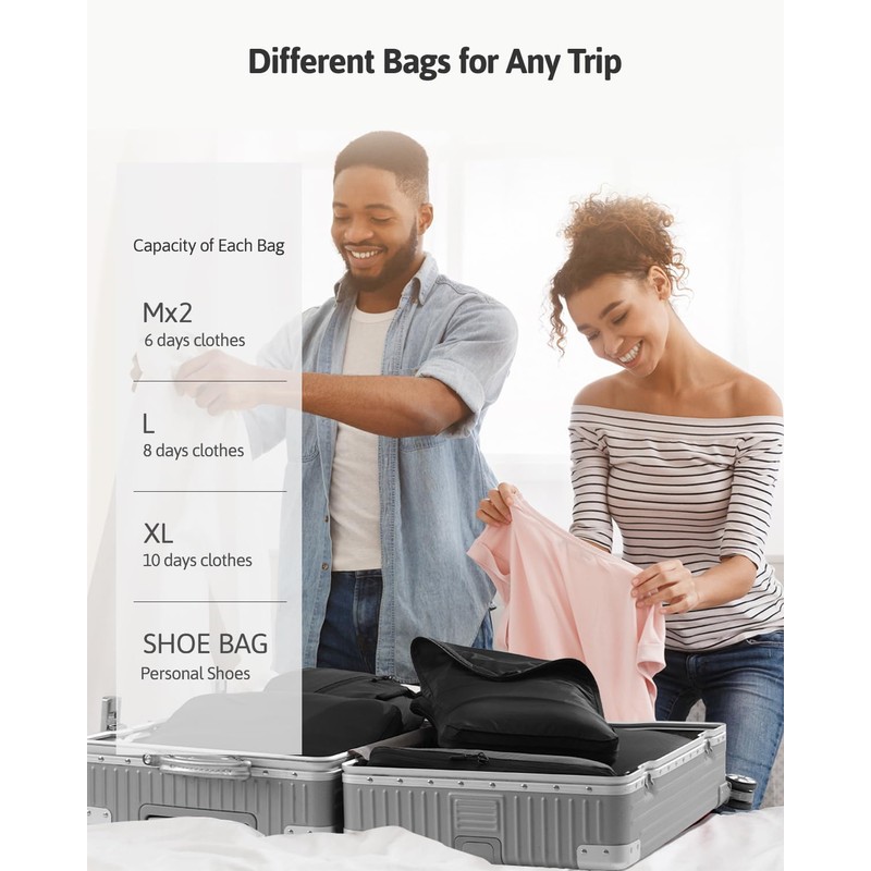 OrgaWise Extra Large Compression Packing Organiser Cube OrgaWise Suitcase Storage