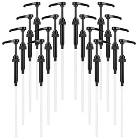 CYEAH 30 Pcs Syrup Pumps, Black Pump Coffee Syrup Pump Dispenser, Black Cherry Juice Bottle Pumps Soda Can Pump Fits 750ml Bottles for Coffee Syrups - Flavorings Bottles