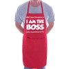 Print4U I Am The Boss Fathers Day Funny BBQ Cooking