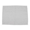 INFEI Plain Striped Cotton Linen Blended Dinner Cloth Napkins -
