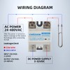 CNAODUN Solid State Relay SSR-40DA with Heat Sink DC to