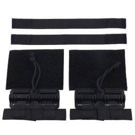2pcs Outdoor Quick Release Cummerbund MOLLE Removal Buckle Nylon Portable Quick Removal Buckle SetBlack