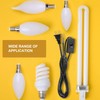 Pelopy 10 Packs Lamp Cord with Plug and Switch Light