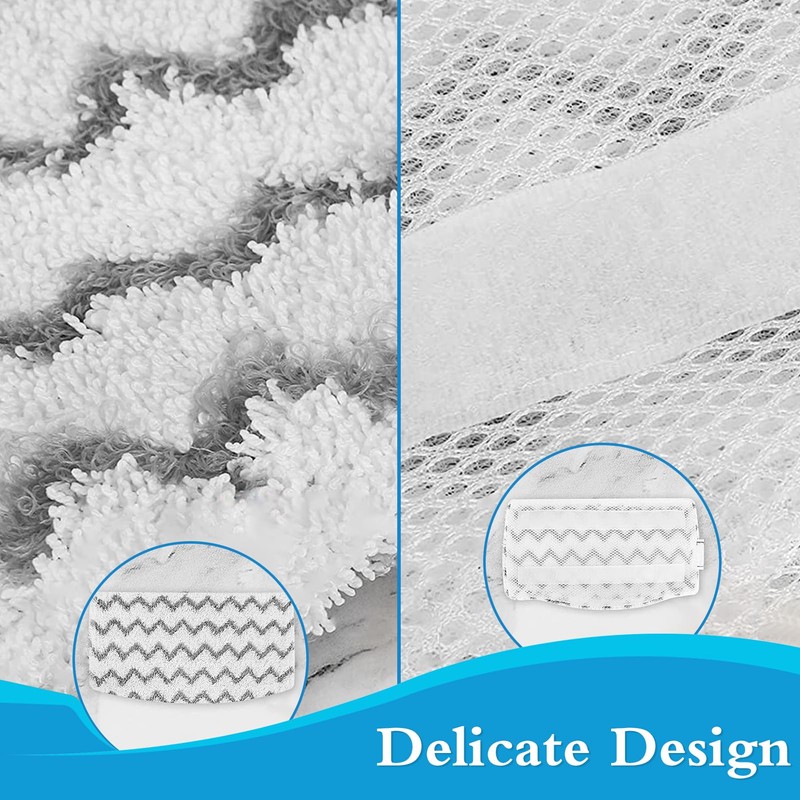 8 Pack Steam Mop Pads Replacement fits Shark Steam Mop
