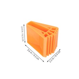 Operitacx 4 Stück Rutschfeste Matte Unterlage Leiterfüße Fußmatte Kissen drinnen treten Abdeckungen für Leiterbeine Griff weastresistente nicht-Skid-Möbelpolster Leiterzubehör Gummi Orange