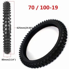Veloqua Front 70/100-19 & 90/100-16 Rear Tire + Tube Complete Set for Off Road Dirt Pit Bike Motocross Enduro TTR125 CRF150 DRZ125 XR100 KX100