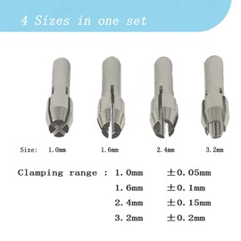 Luo ke 9Pcs Quickly Changed Rotary Collet Set Clamping Nut Fits For Dremel