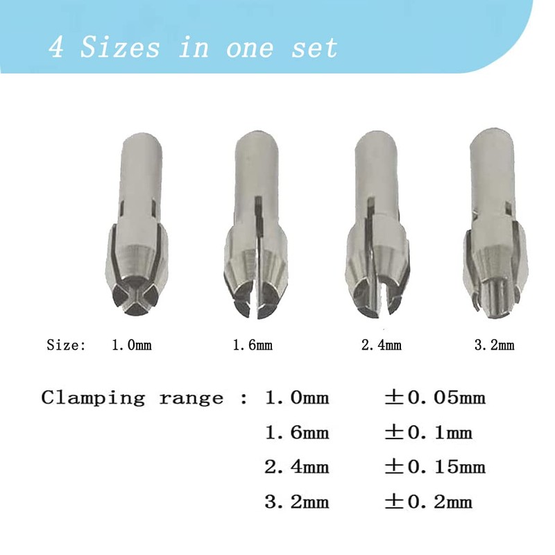 Luo ke 9Pcs Quickly Changed Rotary Collet Set Clamping Nut