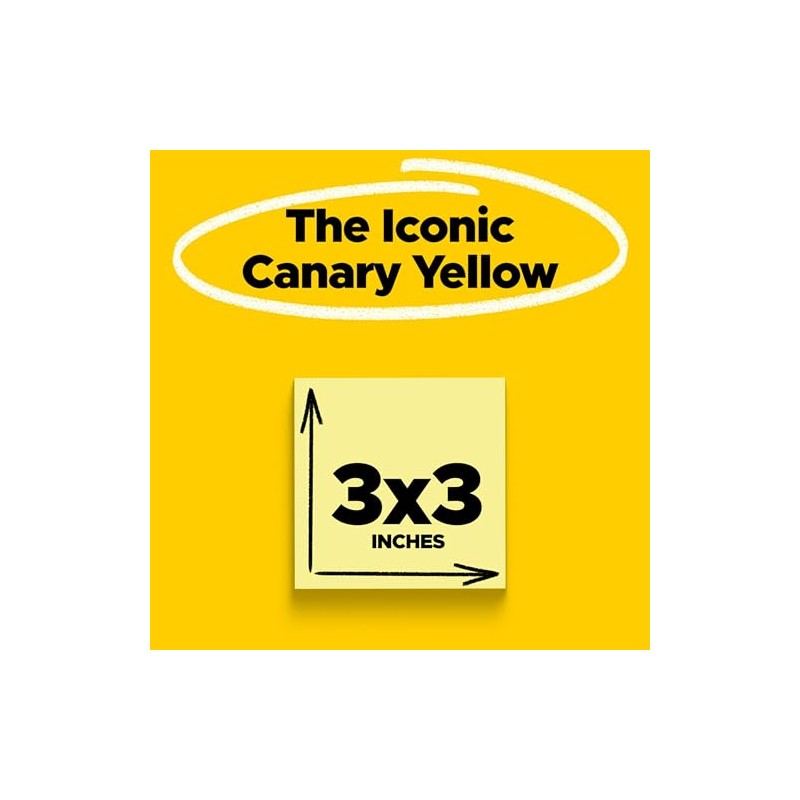 Post-it Super Sticky Notes, 2x Sticking Power, 7.6 x 7.6