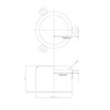 Antibacterial Deodorizing One Diameter 3.5 x 2.5 inches (89.5 x