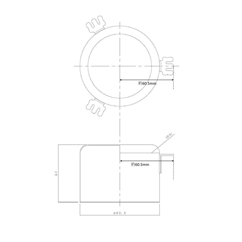 Antibacterial Deodorizing One Diameter 3.5 x 2.5 inches (89.5 x