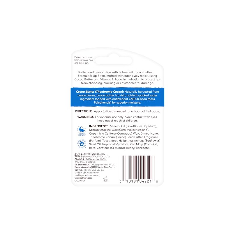 Palmer's Cocoa Butter Formula Dúo-Pack Bálsamo Labial con Manteca de