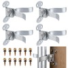 Akamino 4Pcs Gate Fork Latch, 1-3/8" Flat Back Wall Mount