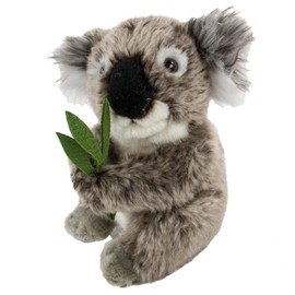 Teddys Rothenburg Koala Bear Cuddly Toy 16 cm with Bamboo Grey/Green Sitting Plush Koala Bear Uni-Toys