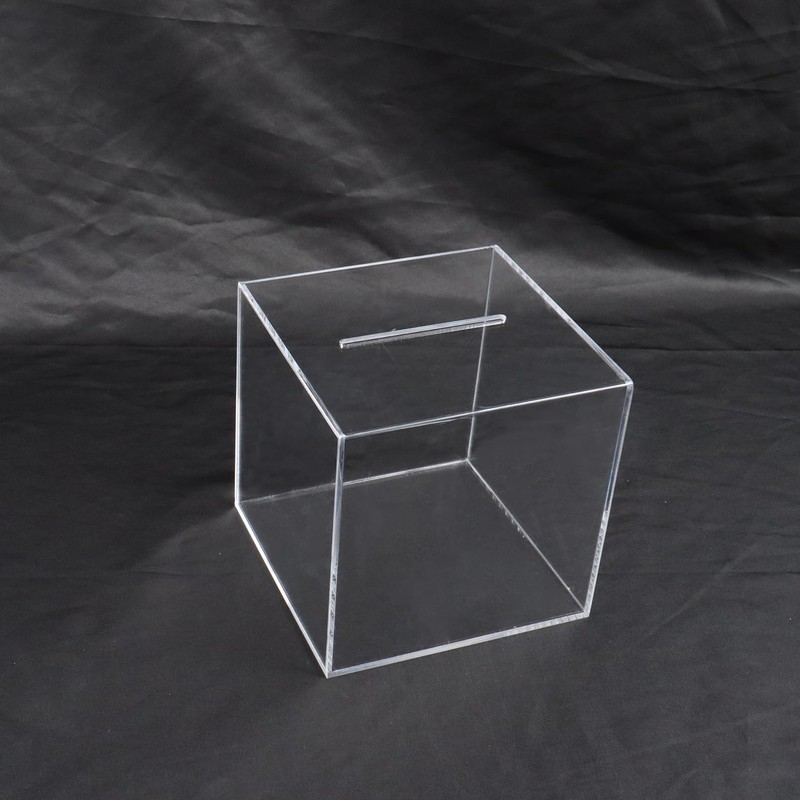 Clear Acrylic Money Box Not to Open 10 x 10