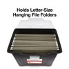 STAPLES File Folder Tote, Portable Filing Box for Letter SIze