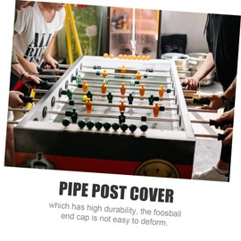 KOMBIUDA Pack of 8 football ball parts for a fitting replacement parts for football safety end caps, football table handles, football table end caps, football bar caps, football end caps