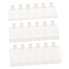 Mikinona 18pcs Travel Pouches Airtight Bags Squeeze Pouches for Toiletries Multi-Function Squeeze Lotion Bags Reusable Travel