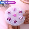 WILLBOND 4 Pcs Dice Resin Molds Silicone, Dice Silicone Molds