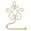 Gold Iron Toilet Roll Holder - Wall Mounted Heart Design