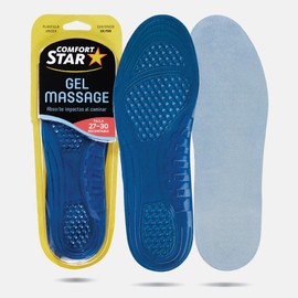 Plantillas Masaje Gel: Estimula la Circulación y Alivia el Dolor de Pies con Suave Masaje (23-26)