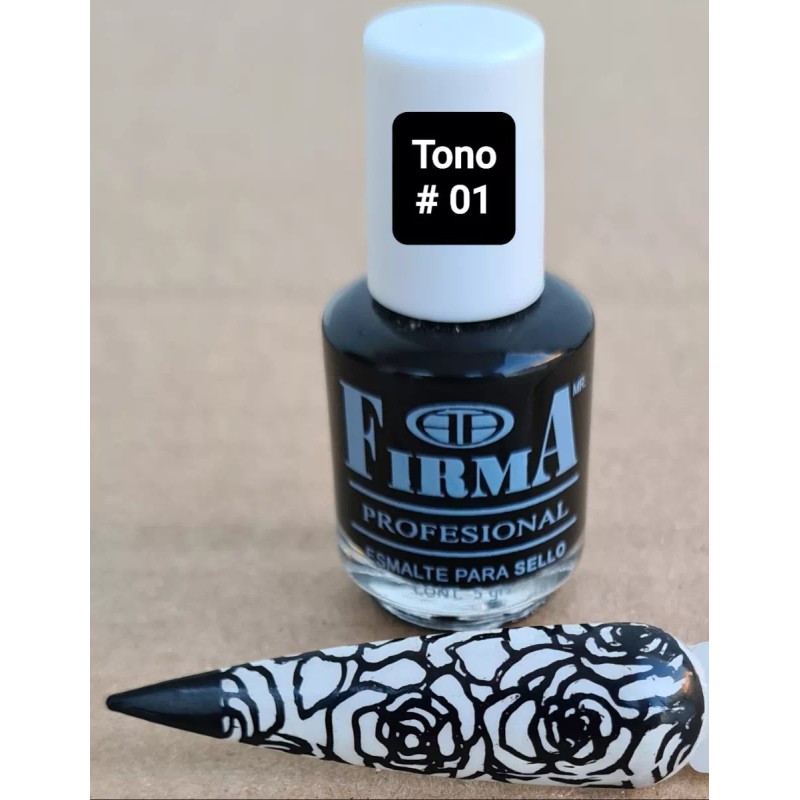 Firma Kit Para Estampado En Uñas 3 Pinturas+4 Placas+stamper Firma